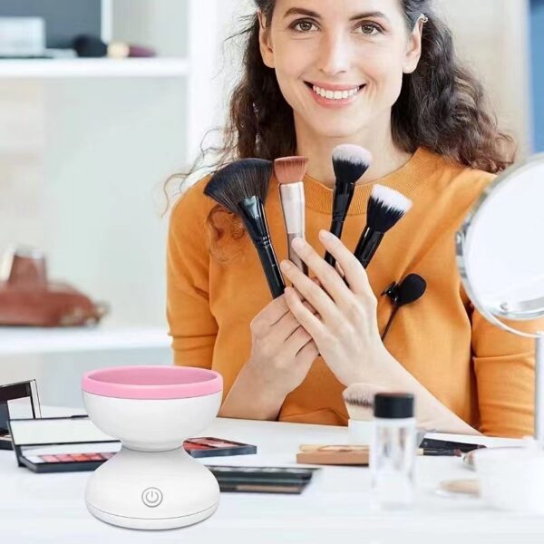 Portable USB Makeup Brush Cleaner Machine Electric Cosmetic Brush Cleaning Washing Tools Automatic Clean Makeup Brushes - Image 5