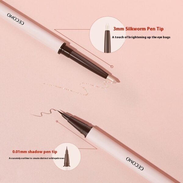 Stereoscopic Star Eyes Double Headed Silkworm Pen - Image 3