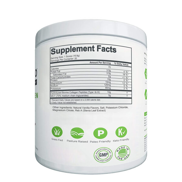 Vanilla-flavored Collagen Powder Hydrolyzed - Image 3