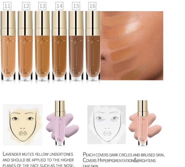 Pudaier foundation Professional Moisturizer Face Base MakeUp Long Lasting Convenient Concealer Makeup Cosmetic Concealer - Image 3