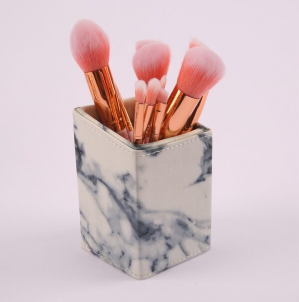 10 marble makeup brush sets, beauty tools, blush, eye shadow, face modification, 5 big 5 small explosions. - Image 10