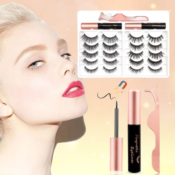 No Glue Waterproof Magnetic Lashes Eyeliner Magnetic Kit - Image 3