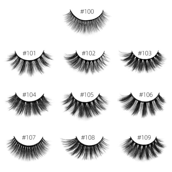 Natural 3D False Eyelashes Brush 1 Pair Set Of Imitation Mink Eyelashes Elongated Eyelashes - Image 5