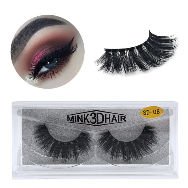 SD exaggerated mink eyelashes 3D stereo 25 dense false eyelashes - Image 4