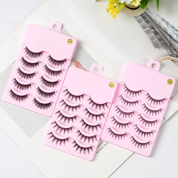 5 Pairs Manga Lashes New Arrival Anime Cosplay Natural Wispy  Korean Makeup Artificial False Eyelashes - Image 6