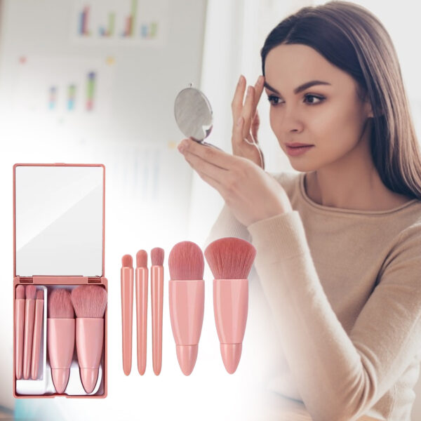 5Pcs Makeup Brushes Tool Set Cosmetic Powder Eye Shadow Foundation Blush Blending Make Up Brush - Image 2