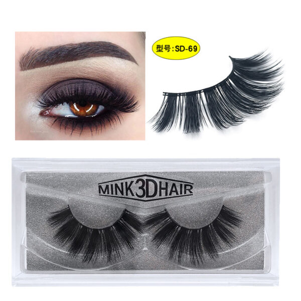SD exaggerated mink eyelashes 3D stereo 25 dense false eyelashes - Image 5
