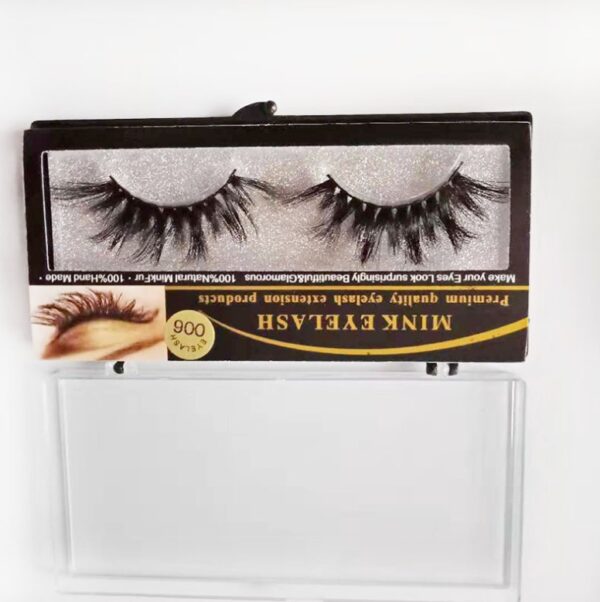 3D mink hair false eyelashes natural thick European and American wholesale handmade eyelashes - Image 2