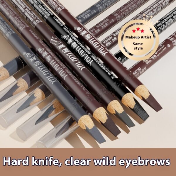Hard Core Wild Eyebrow Pencil Waterproof And Sweatproof Distinct Look - Image 2