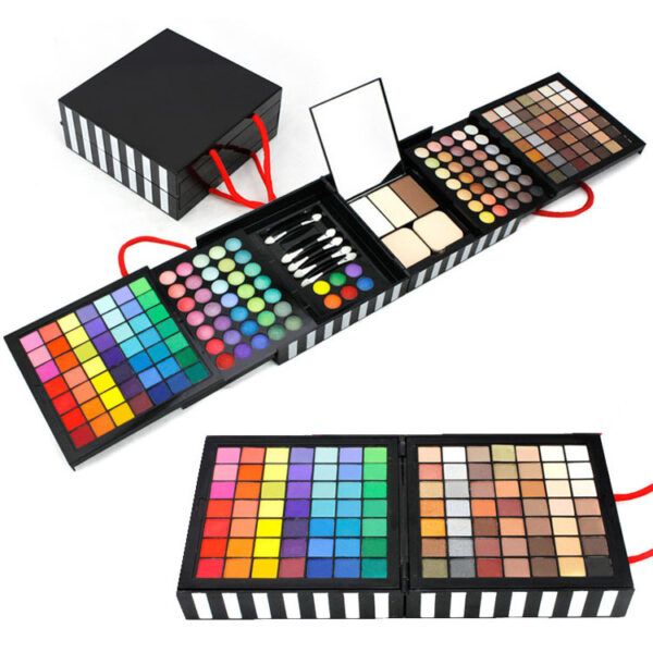 A Foreign Trade On Behalf Of Explosion Deluxe 177 Color Eye Shadow  Bronzing Plate Combination Makeup Set White Optional - Image 6
