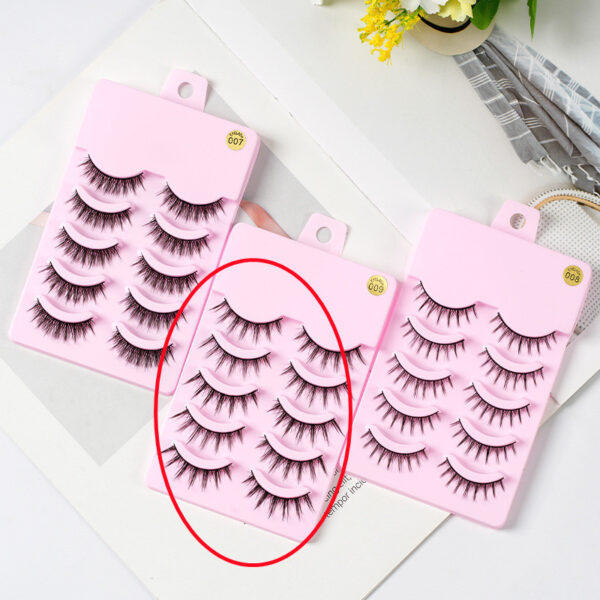 5 Pairs Manga Lashes New Arrival Anime Cosplay Natural Wispy  Korean Makeup Artificial False Eyelashes - Image 9