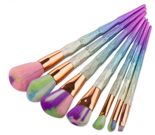7 makeup brushes, makeup tools, diamond makeup brush foundation brush - Image 5