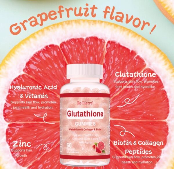 Glutathione Collagen Gummies Grapefruit Flavor - Image 6