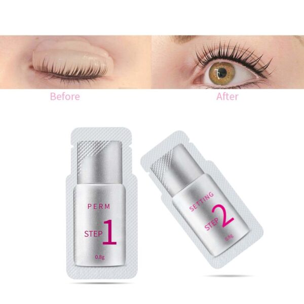 ICONSIGN 10 Pairs Pouch Eyelash Perm Lotion Lashes Lift Quick Perming 5 To 8 Minutes Beauty Makeup Tools - Image 2