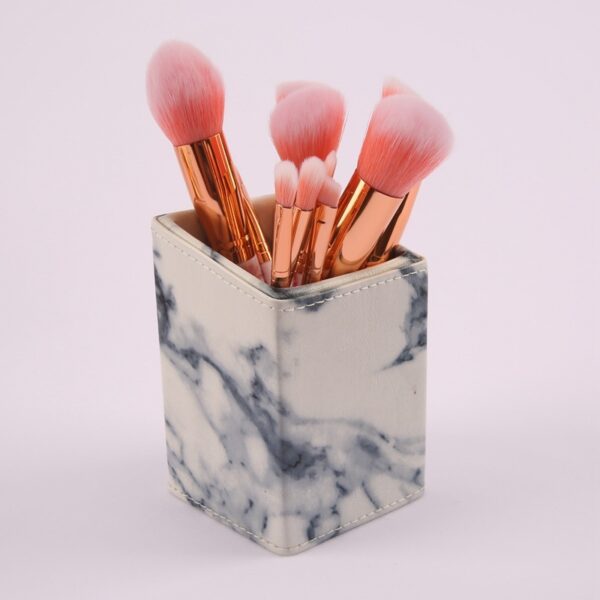 10 marble makeup brush sets, beauty tools, blush, eye shadow, face modification, 5 big 5 small explosions. - Image 2
