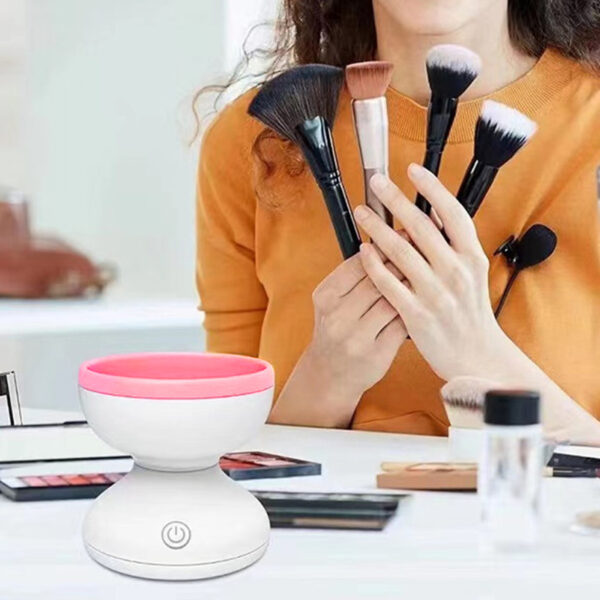 Portable USB Makeup Brush Cleaner Machine Electric Cosmetic Brush Cleaning Washing Tools Automatic Clean Makeup Brushes - Image 6