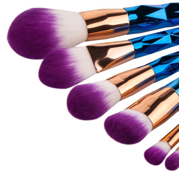 7 makeup brushes, makeup tools, diamond makeup brush foundation brush - Image 3