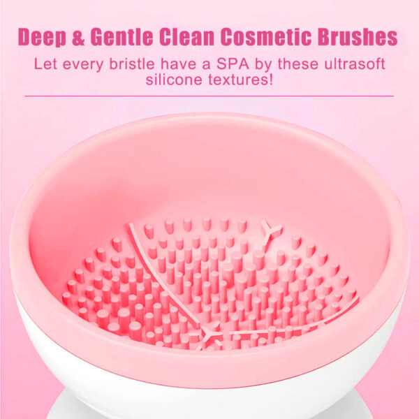 Portable USB Makeup Brush Cleaner Machine Electric Cosmetic Brush Cleaning Washing Tools Automatic Clean Makeup Brushes - Image 3