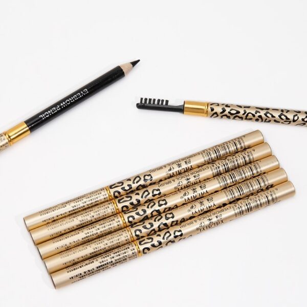 Yalaiyi Eyebrow Pencil Leopard Print Eyebrow Pencil Kuaishou And Douyin Live Broadcast Hot Selling Waterproof Distinct Look Wild Eyebrow Pencil - Image 3