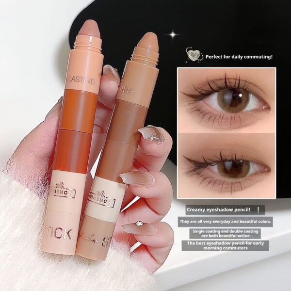 Five And Five Sections Lazy Eyeliner Pen Highlight Plain Face - Image 2