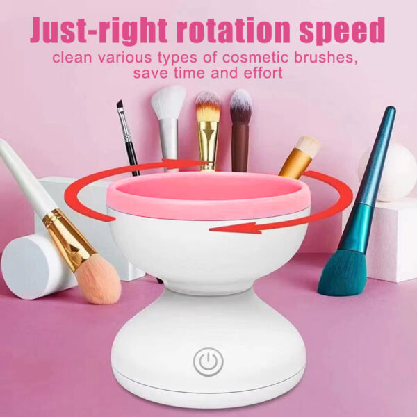 Portable USB Makeup Brush Cleaner Machine Electric Cosmetic Brush Cleaning Washing Tools Automatic Clean Makeup Brushes - Image 2