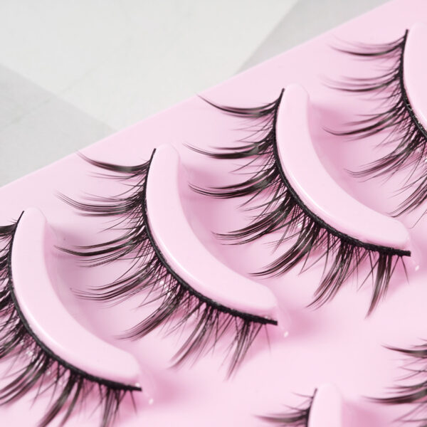 5 Pairs Manga Lashes New Arrival Anime Cosplay Natural Wispy  Korean Makeup Artificial False Eyelashes - Image 7