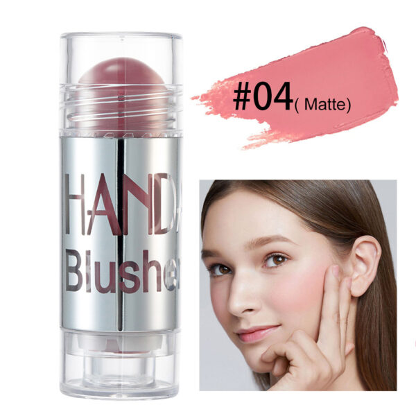 Cheek Blusher Shimmer Blush Stick Face Makeup Highlighter Bronzer Contour Cream Long-lasting Facial Make Up Cosmetics - Image 7