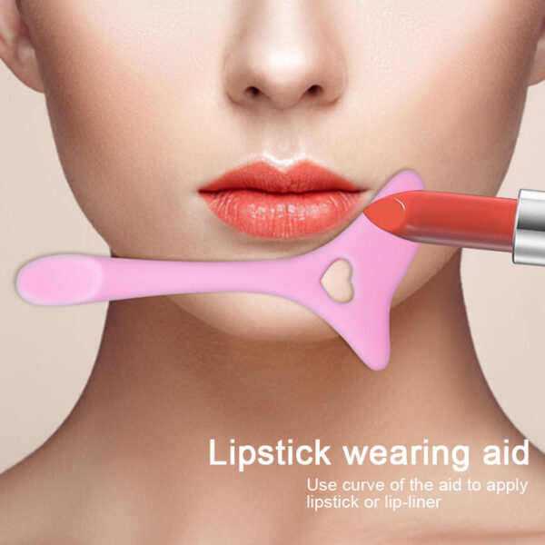 Silicone Eyeliner Stencil Wing Tip Mascara Drawing Lipstick Aid Face Cream Applicator For Beginners Makeup Tool Eyeliner Stencils Silicone Winged Tip Eyeliner Aid Eyebrow Pencil Stencil Reusable - Image 2