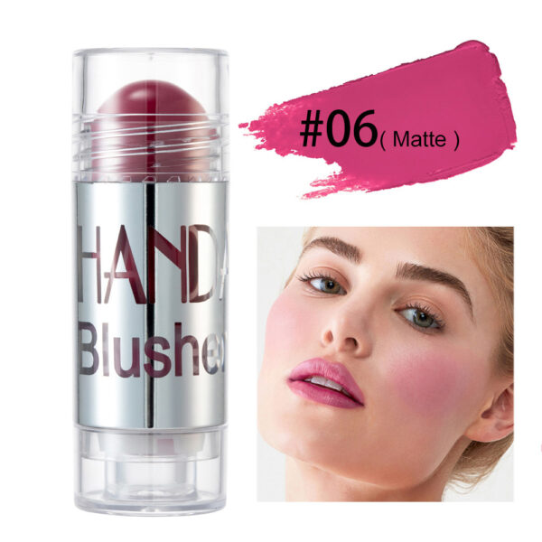 Cheek Blusher Shimmer Blush Stick Face Makeup Highlighter Bronzer Contour Cream Long-lasting Facial Make Up Cosmetics - Image 3