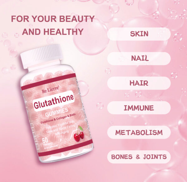 Glutathione Collagen Gummies  Cherry - Image 4