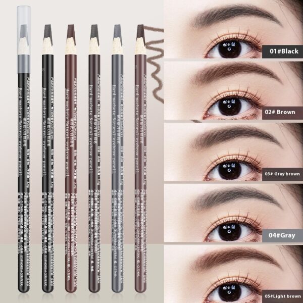Hard Core Wild Eyebrow Pencil Waterproof And Sweatproof Distinct Look - Image 4